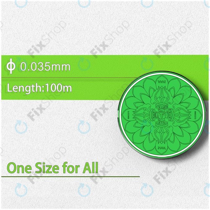 2UUL - Vajra Wire - Cablu pentru separarea ecranelor LCD (0.035mm x 100m) - 5buc