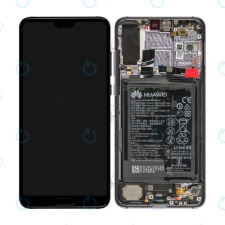 Huawei P20 Pro CLT-L29, CLT-L09 - Ecran LCD + Sticlă Tactilă + Ramă + Baterie (Twilight) - 02351WTU Genuine Service Pack
