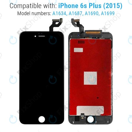 Apple iPhone 6S Plus - Ecran LCD + Sticlă Tactilă + Ramă (Black) Refurbished