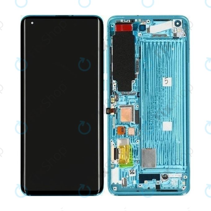 Xiaomi Mi 10 M2001J2G - Ecran LCD + Sticlă tactilă + Ramă (Coral Green) - 56000600J200 Genuine Service Pack