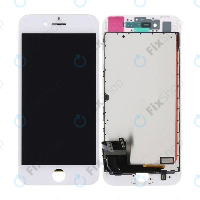 Apple iPhone 8, SE (2020), SE (2022) - Ecran LCD + Sticlă Tactilă + Ramă (White) In-Cell FixPremium