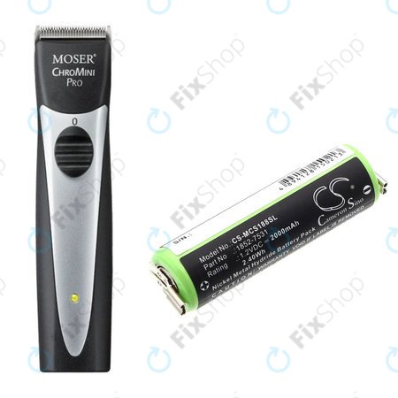 Baterie pentru Moser Easy Style 1881, 2000mAh, Ni-MH, 1.2V, 1852-7531, HQ