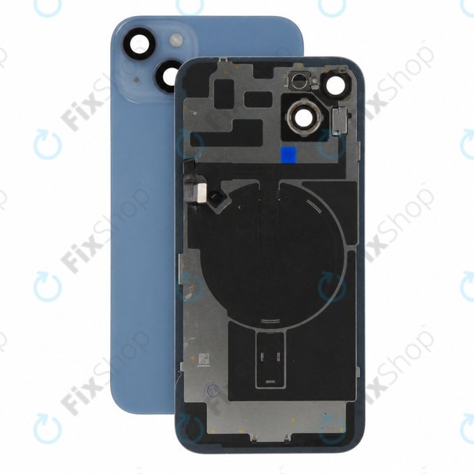 Sticlă carcasă spate pentru iPhone 14 Plus, Blue, Pulled A