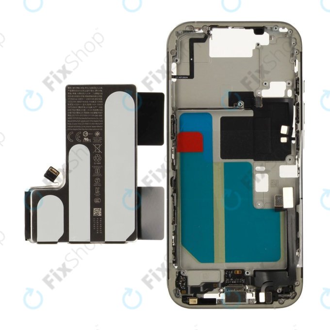 Ramă Mijlocie cu Baterie iPhone 16 Pro | White Titanium | ZD076-00690 | Genuine Apple