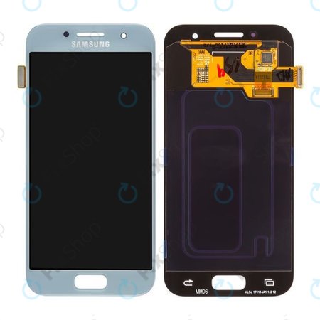 Samsung Galaxy A3 A320F (2017) - Ecran LCD + Sticlă Tactilă (Blue Mist) - GH97-19732C, GH97-19753C Genuine Service Pack