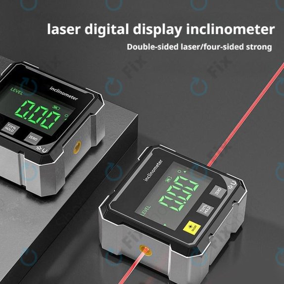 Raportor digital cu magnet și laser