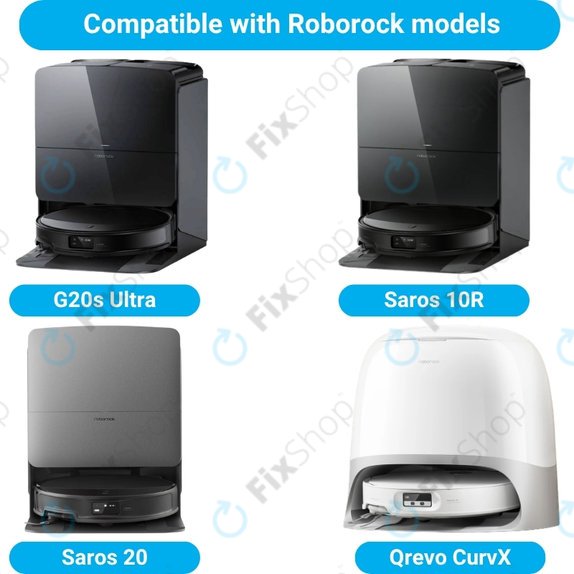 Set de piese de schimb pentru Roborock G20s Ultra, Saros 10R, 20 (1x Perie principală, 2x Filter, 2x Perie laterală, 4x Mop, 2x Sac de praf)