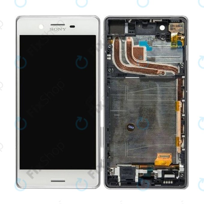 Sony Xperia X Performance F8131, F8132 - Ecran LCD + Sticlă Tactilă + Ramă (White) - 1302-3675 Genuine Service Pack