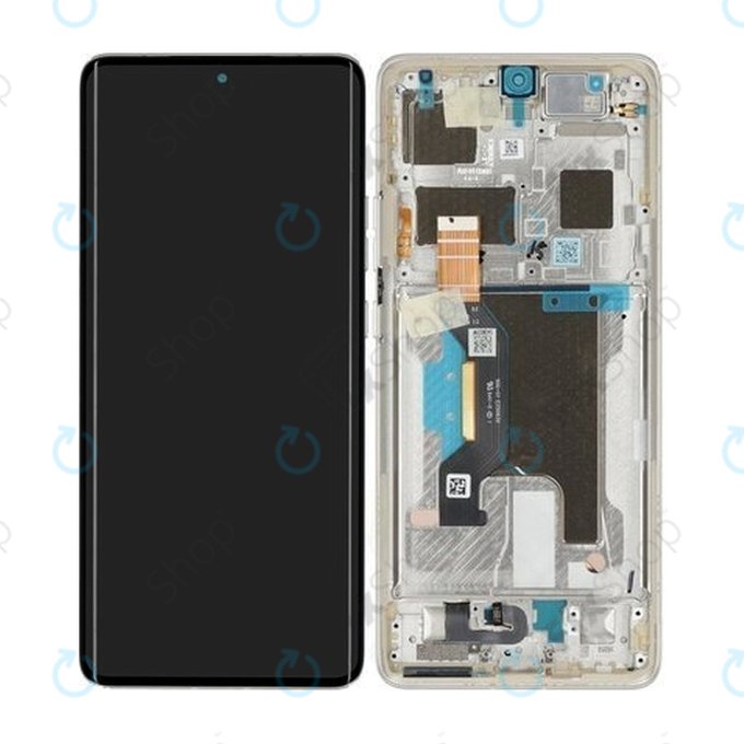 Motorola Edge 50 Ultra - Ecran LCD + Sticlă Tactilă + Ramă (Nordic Wood) - 5D68C24484 Genuine Service Pack