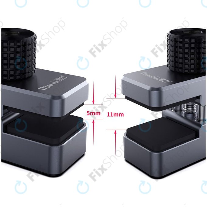 QianLi - Clemă metalică cu umplutură din cauciuc - Span 11mm (4buc)