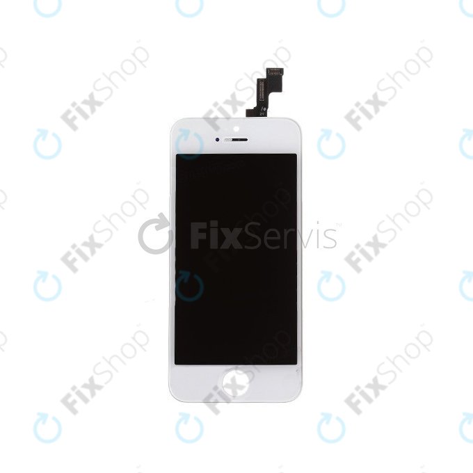 Apple iPhone 5S, SE - Ecran LCD + Sticlă Tactilă + Ramă (White) TFT