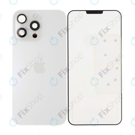 Sticlă Carcasă Spate pentru iPhone 16 Pro Max | White Titanium | 661-44959 | Genuine Apple