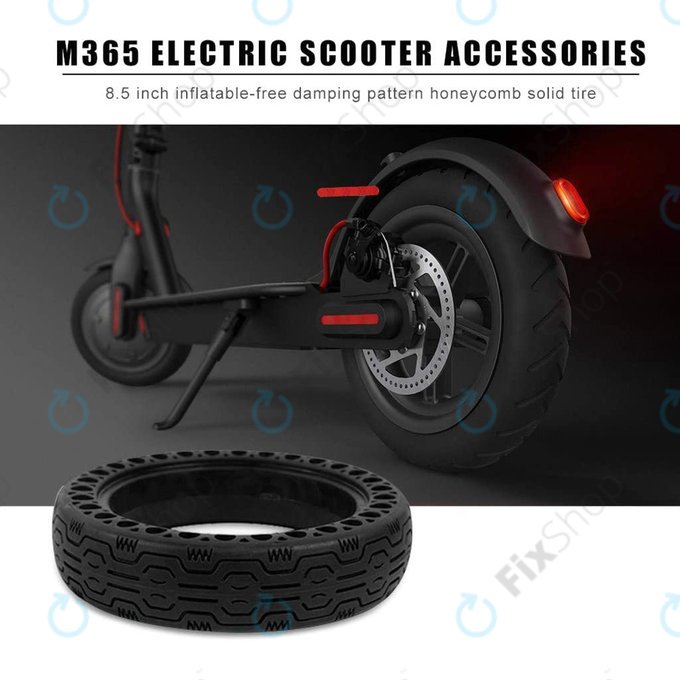 Xiaomi Mi Electric Scooter 1S, 2 M365, Essential, Pro, Pro 2 - Anvelopă Durabilă Completă Tubeless (Tip 2) (Black)