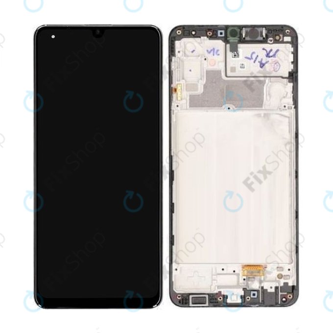 Samsung Galaxy M32 M325F - Ecran LCD + Sticlă Tactilă + Ramă (Black) - GH82-25981A, GH82-26193A Genuine Service Pack