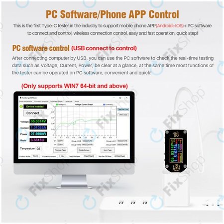 Joy-it JT-TC66C - USB Multimeter (USB-C)