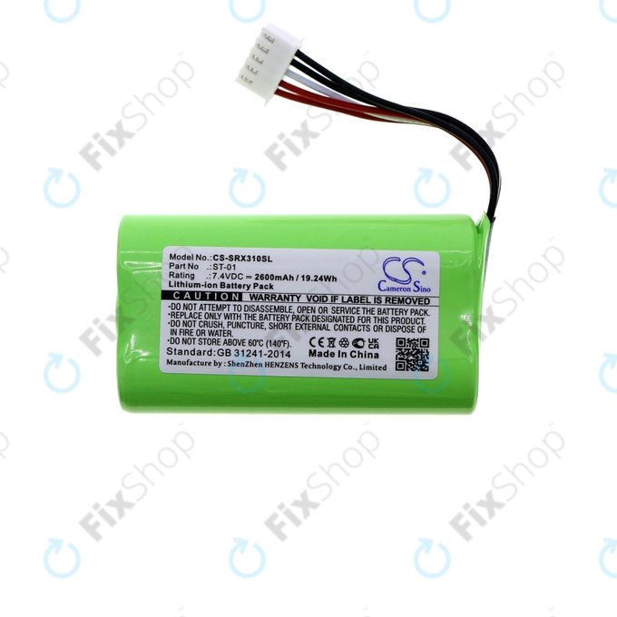Baterie pentru Sony SRS X3, XB2, XB20, 2600mAh, Li-Ion, 7.4V, ST-01, HQ