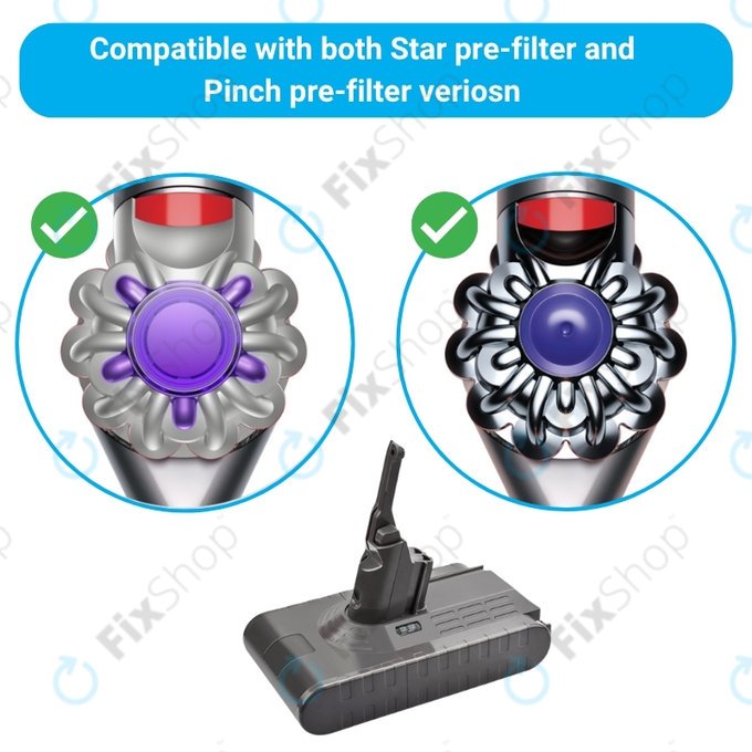 Dyson V8 - Baterie 215681, PM8-US-HFB1497A Li-Ion 21.6V 4000mAh