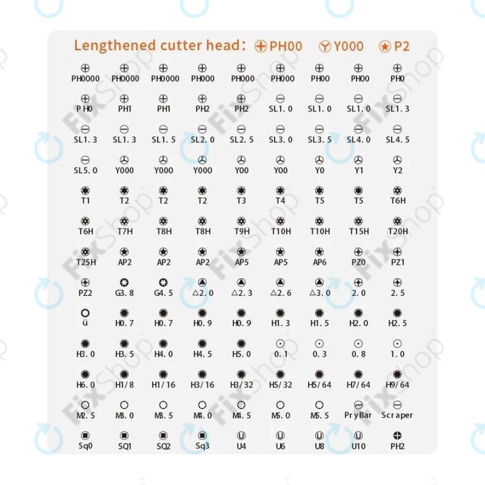 Kingsdun - Set de Unelte profesionale pentru service de telefonie iPhone 117în1