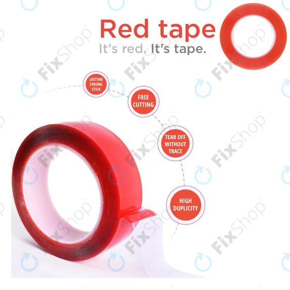 Magic Red Tape - Bandă adezivă cu două fete - 5mm x 25m (Transparentă)
