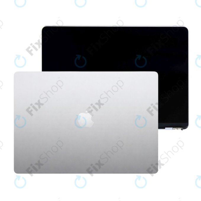 Display LCD pentru MacBook Air 15", A3241 (2025), cu sticlă frontală și capac, Silver, 661-50129, Genuine Apple