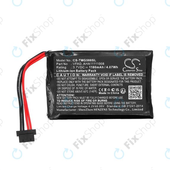 Baterie pentru TomTom GO 5000, 5100, 6000, 6100, 6200, Pro 5250, 1100mAh, Li-Ion, 3.7V, VFAD, HQ