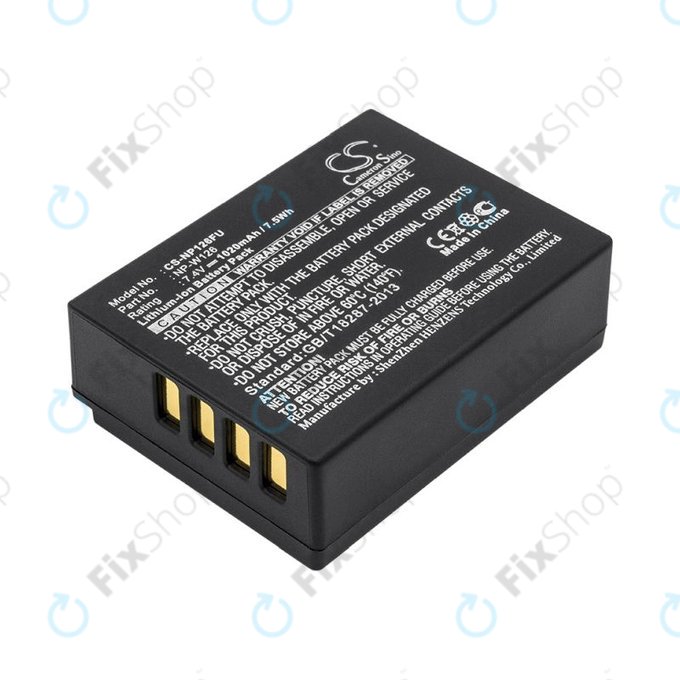 Baterie pentru Fujifilm FinePix, 1020mAh, Li-Ion, 7.4V, NP-W126, NP-W126S, HQ