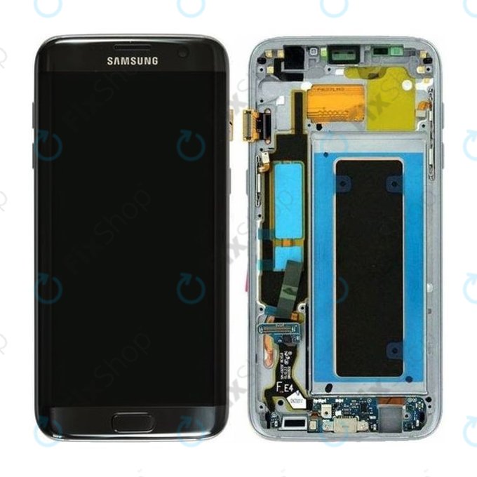 Samsung Galaxy S7 Edge G935F - Ecran LCD + Sticlă Tactilă + Ramă (Black) - GH97-18533A, GH97-18594A, GH97-18767A Genuine Service Pack