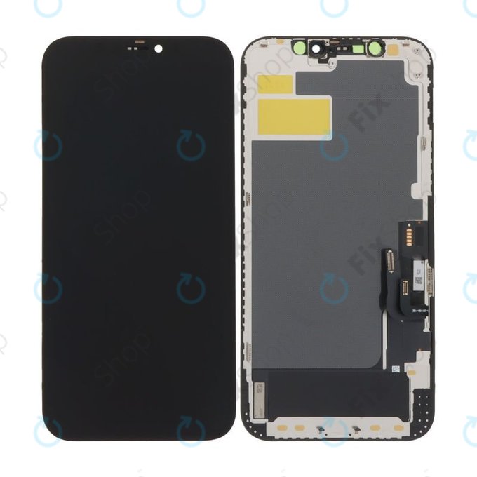 Ecran Soft OLED pentru iPhone 12, 12 Pro - Sticlă Tactilă + Ramă, DIAGNOSTIC