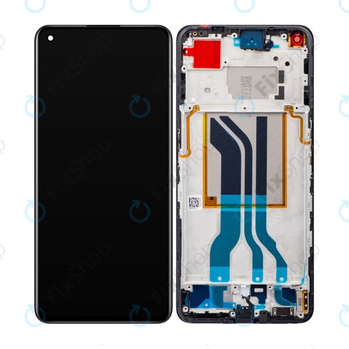 Realme GT 2 5G RMX3310 RMX3312 - Ecran LCD + Sticlă Tactilă + Ramă (Steel Black) OLED