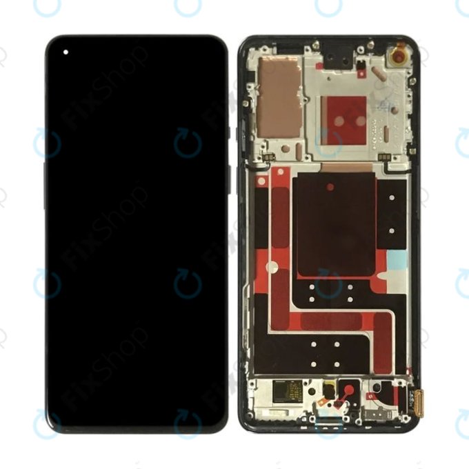 OnePlus 9 - Ecran LCD + Sticlă Tactilă + Ramă (Black) TFT