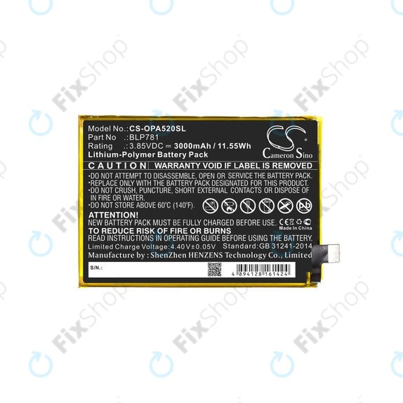 Oppo A52 - Baterie BLP781 3000mAh HQ