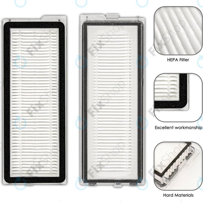 Filtru HEPA, 2 buc. pentru Xiaomi Roborock Qrevo Curv, Qrevo Edge, Qrevo MaxV, Qrevo Pro, Qrevo Plus, QV-series