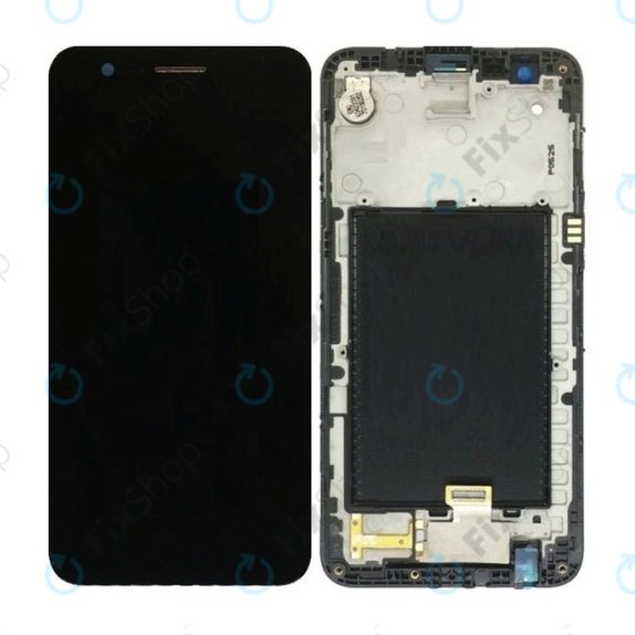 LG K10 M250N (2017) - Ecran LCD + Sticlă Tactilă + Ramă (Black) TFT