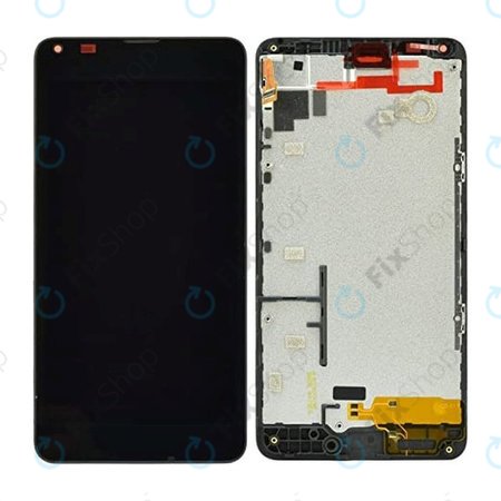 Microsoft Lumia 640 - Ecran LCD + Sticlă Tactilă + Ramă (Black) TFT