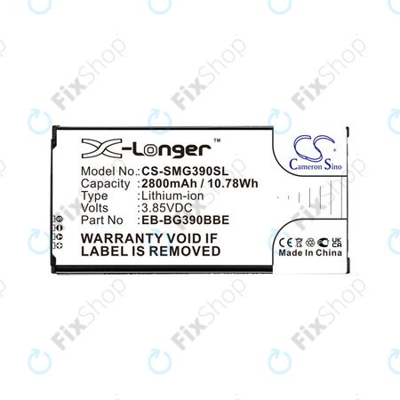 Baterie pentru Samsung Galaxy Xcover 4, 4S, 2800mAh, Li-Ion, 3.85V, EB-BG390BBE, HQ