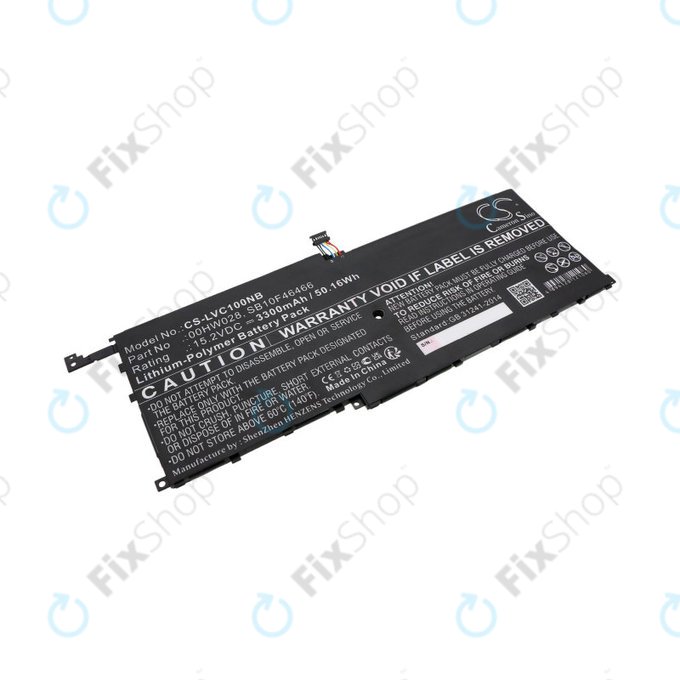 Baterie pentru Lenovo X1, 3300mAh, Li-Pol, 15.2V, 00HW028, HQ