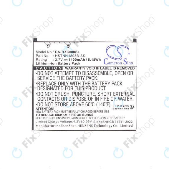Baterie pentru HP Compaq iPAQ rx3000, rx3115, rx3700, hx2110, hx2790, 1400mAh, Li-Ion, 3.7V, HSTNH-M03B-SS, HQ