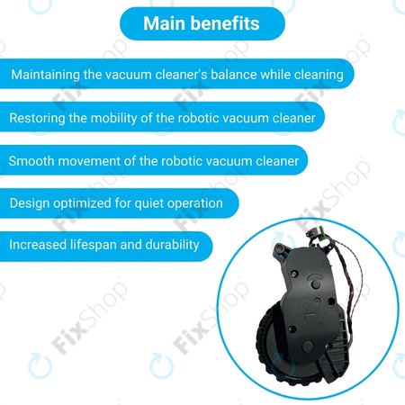 Xiaomi Roborock S5 Max, S6 Pure, S7 - Roată cu Motor (Stânga) (Negru)