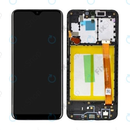 Samsung Galaxy A20e A202F - Ecran LCD + Sticlă Tactilă + Ramă (Black) - GH82-20229A, GH82-20186A Genuine Service Pack