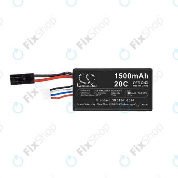 Baterie pentru Parrot Ar.drone 2.0, 1500mAh, Li-Pol, 11.1V, HQ