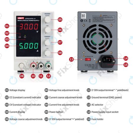UNI-T UTP3313TFL-II - Alimentare de laborator - 0-30V, 0-3A