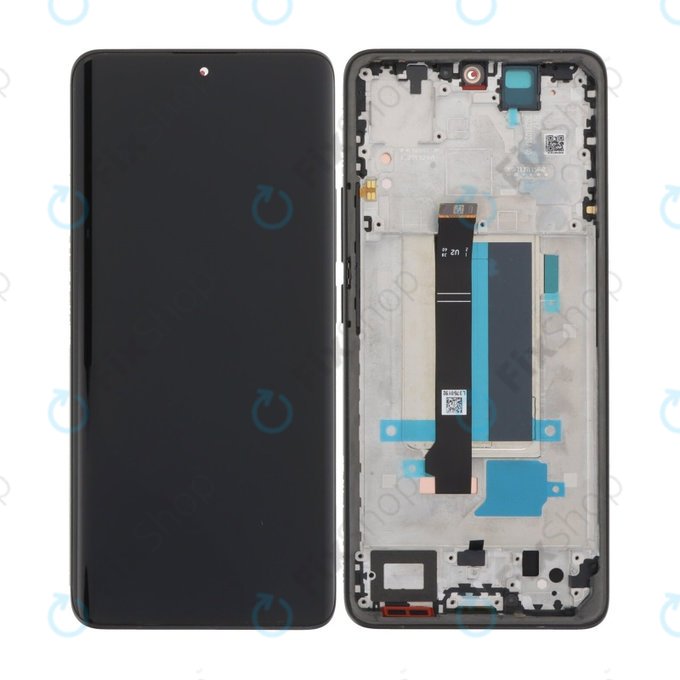 Xiaomi Redmi Note 13 Pro+ 23090RA98C - Ecran LCD + Sticlă Tactilă + Ramă (Fushion Black) TFT