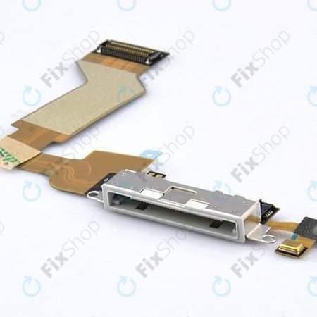 Apple iPhone 4S - Conector de Încărcare + Microfon + Cablu Flex (White)