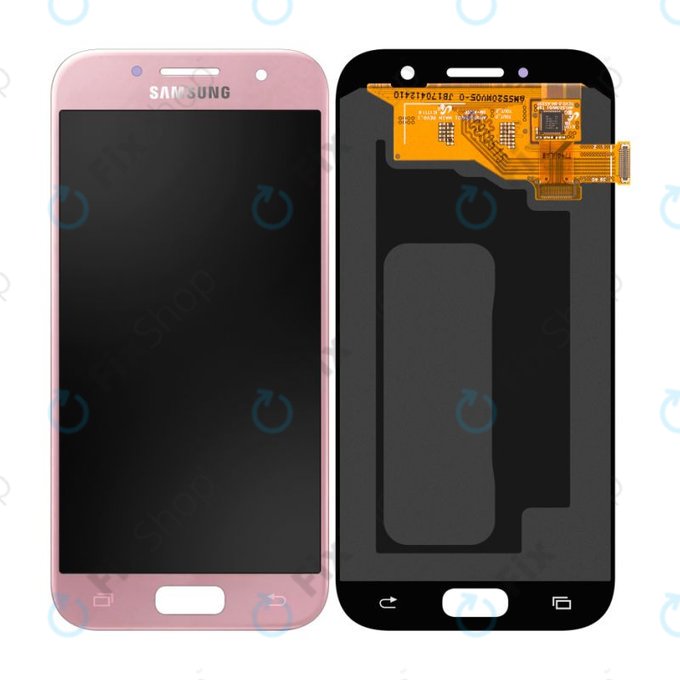 Samsung Galaxy A5 A520F (2017) - Ecran LCD + Sticlă Tactilă (Peach Cloud) - GH97-19733D, GH97-20135D Genuine Service Pack