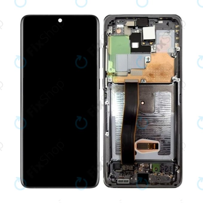 Samsung Galaxy S20 Plus G985F - Ecran LCD + Sticlă Tactilă + Ramă (Cosmic Black) TFT
