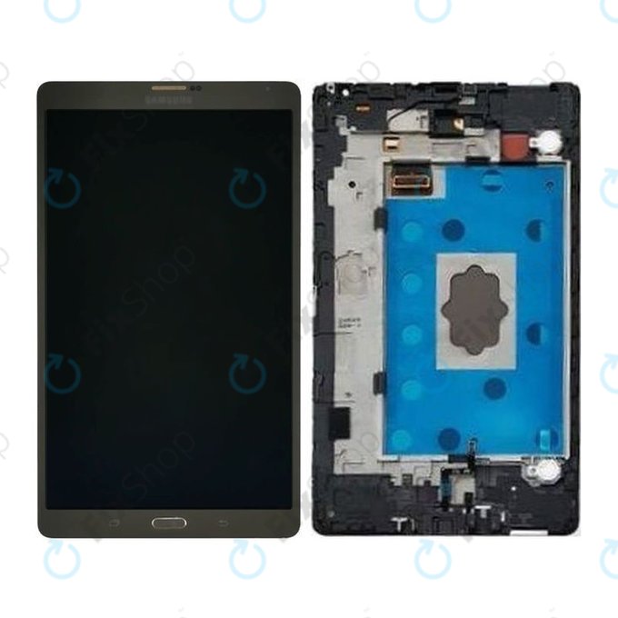 Samsung Galaxy Tab S 8.4 T700 - Ecran LCD + Sticlă Tactilă + Ramă (Titanium Bronze) - GH97-16047B Genuine Service Pack