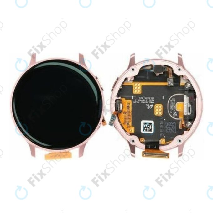 Samsung Galaxy Watch Active 2 44mm - Ecran LCD + Sticlă Tactilă + Ramă (Pink Gold) - GH82-21125B Genuine Service Pack