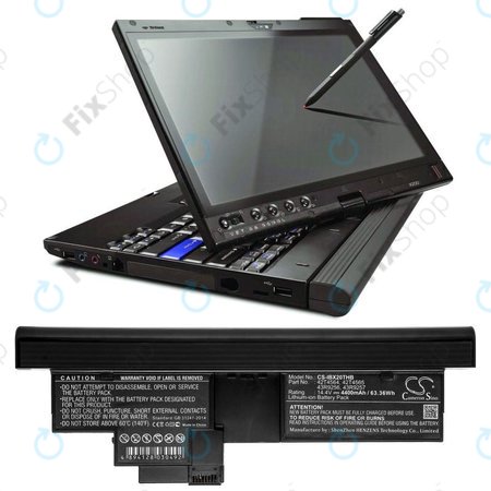 Baterie pentru Lenovo Thinkpad X200, X200s, 4400mAh, Li-Ion, 14.4V, 42T4564, HQ