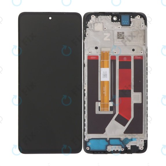 Oppo A58 4G CPH2577 - Ecran LCD + Sticlă Tactilă + Ramă (Black) TFT