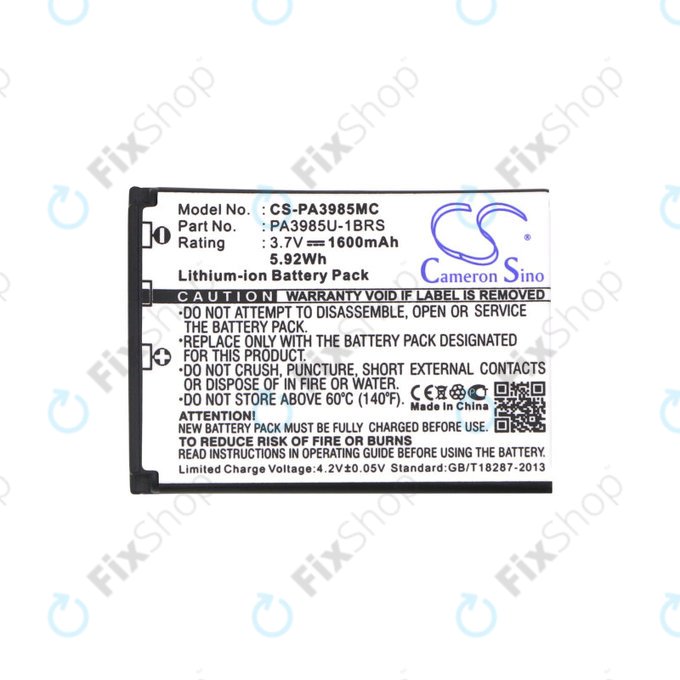 Baterie pentru Toshiba Camileo X200, X400, 1600mAh, Li-Ion, 3.7V, PA3985, HQ